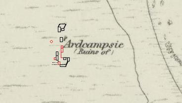 Detailed map of Ardcampsie, Glen Tilt